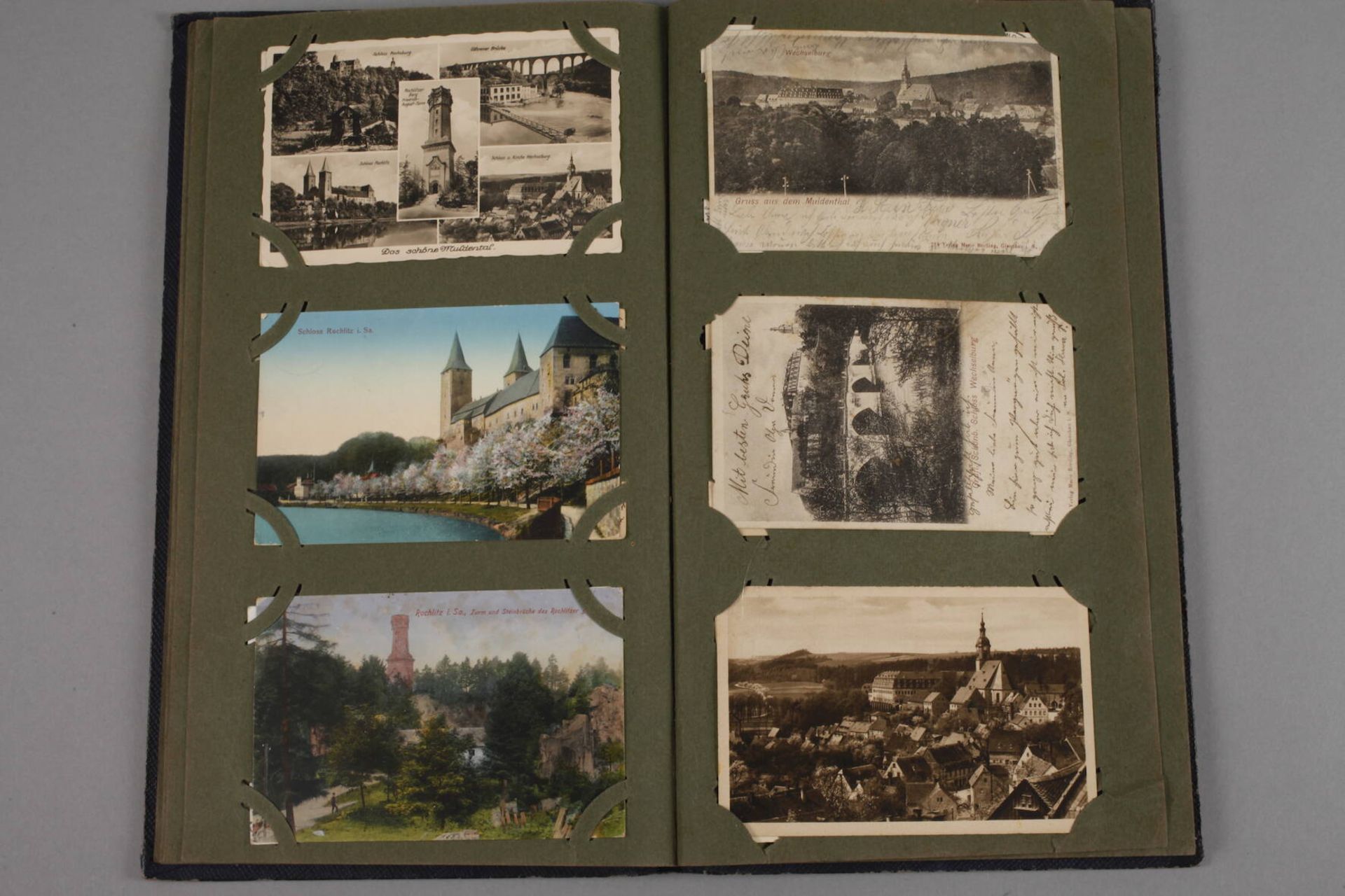 Ansichtskartenalbum Sachsenvor 1945, ca. 100 topographische Ansichtskarten von Plauen, Penig, - Bild 5 aus 8
