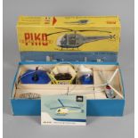Piko Hubschrauber "DM-Hubi"Typ 1250, 1970er Jahre, gemarkt und bezeichnet, eingefärbter