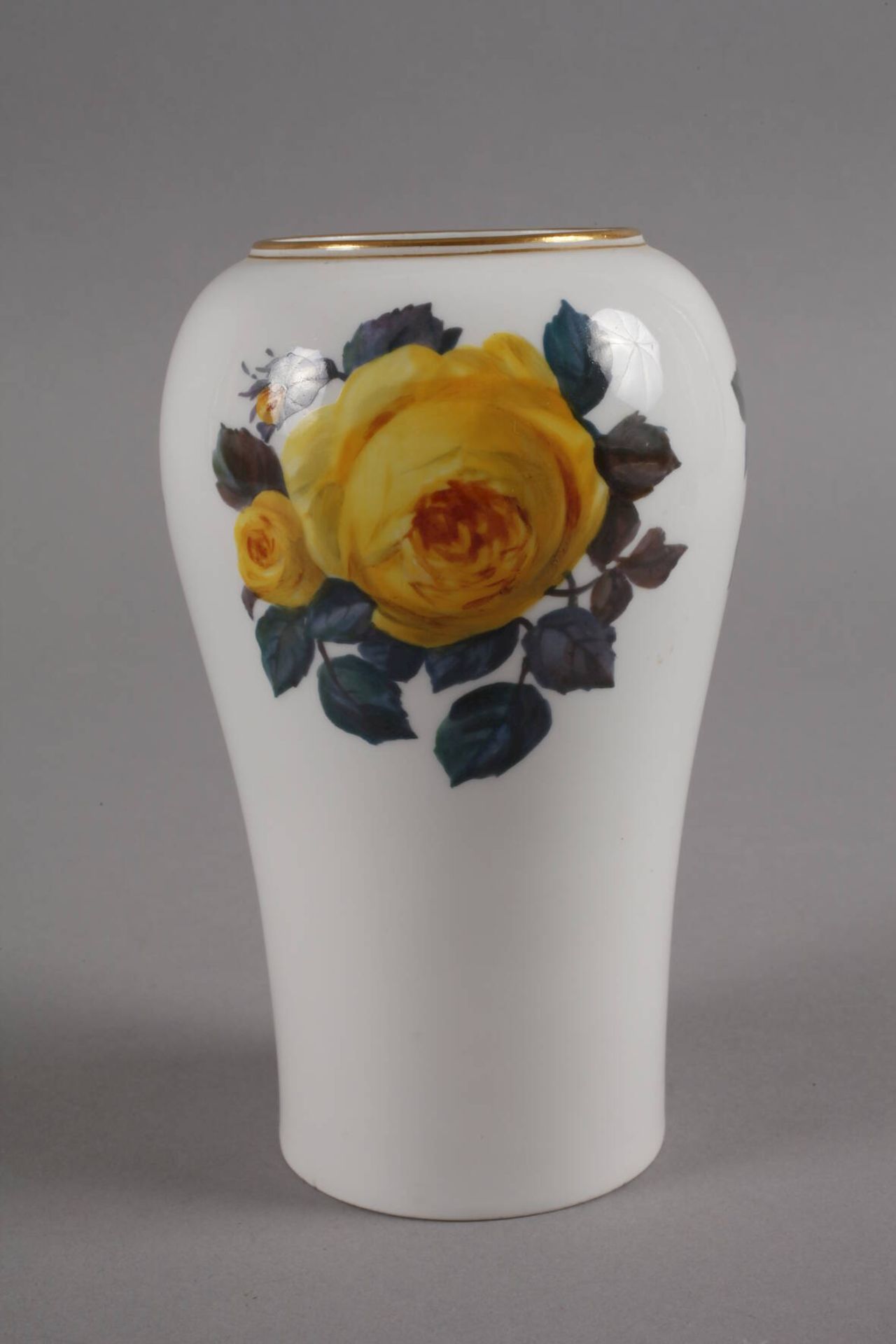 Meissen "Jugendstil-Vase"Entwurf Theodor Grust 1902-1904, zeitnahe Ausführung, unterglasurblaue - Bild 3 aus 6