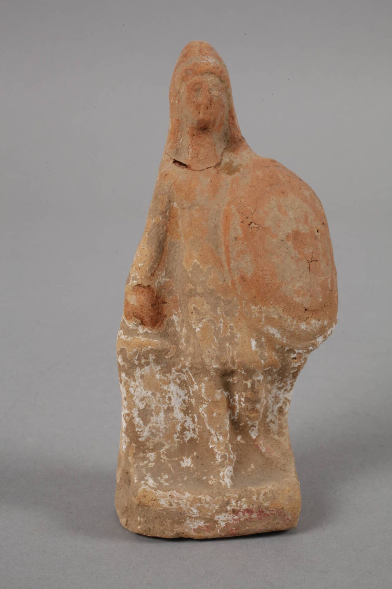 Konvolut figürliche Terrakotten des Altertums5 Stück, dabei eine Tanagra-Figur, ein Minerva-Kopf, - Bild 9 aus 12