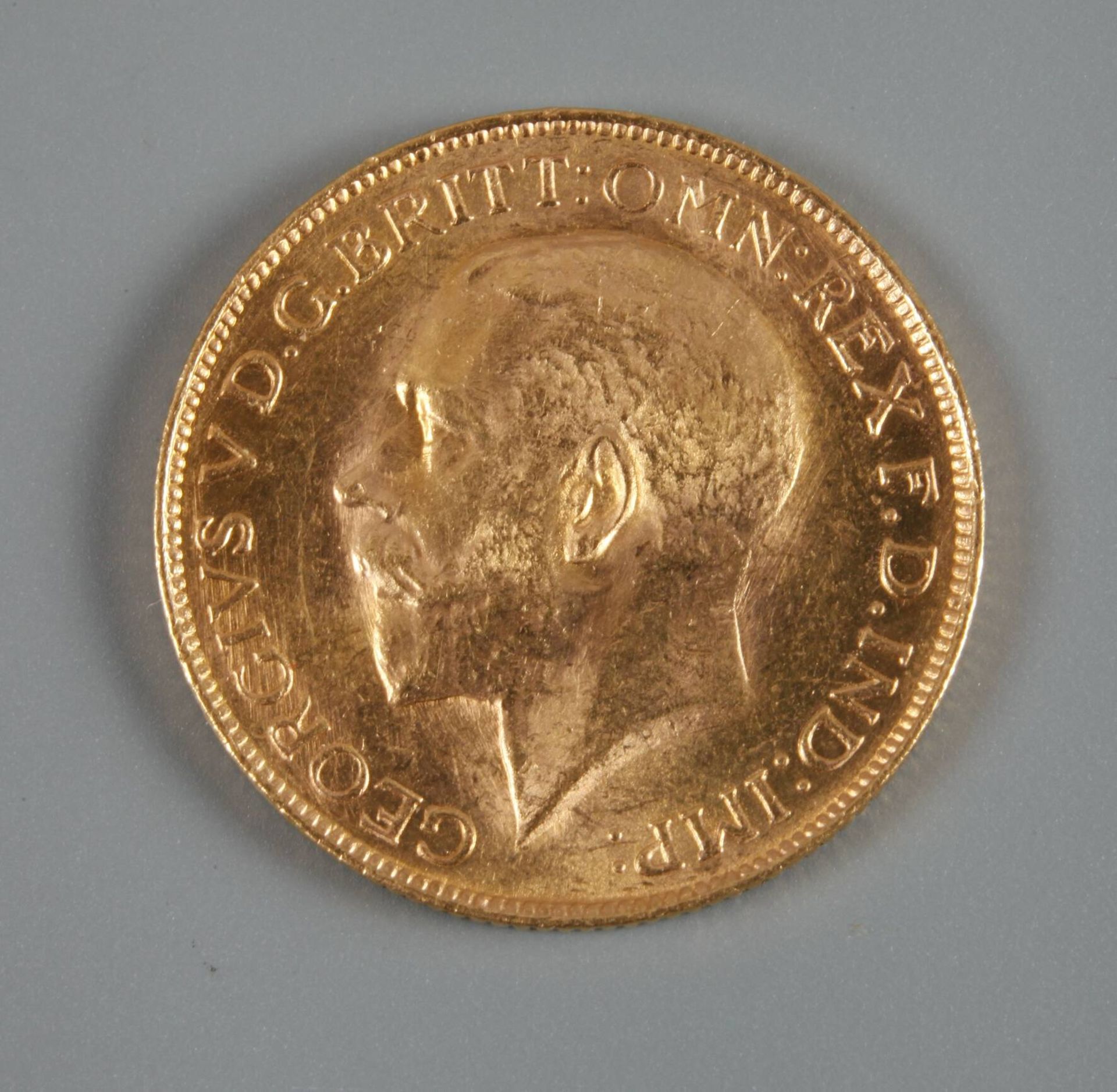 Sovereign 1927King Georg V., ss+, G ca. 8 g. - Bild 2 aus 3