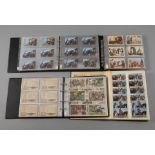 Sammlung Sammelbilder Karl Mayvier Alben mit 1190 Sammel-Serienbildern, darunter Dubletten, von