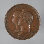 Medaille Mecklenburg-Schwerinauf die Vermählung der Schwester von Großherzog Paul Friedrich mit