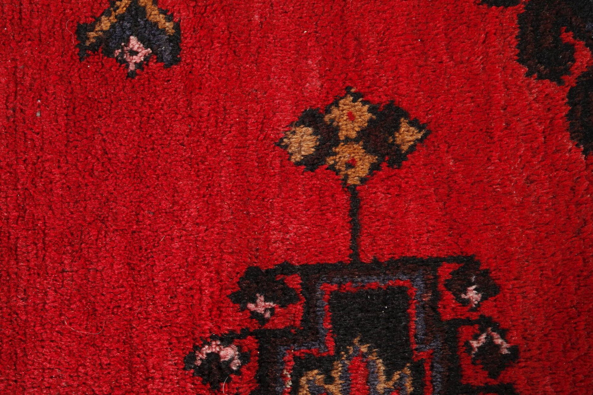 Teppich Iran2. Hälfte 20. Jh., von intensiver Farbigkeit, kleinteiliger Ornamentdekor, - Bild 2 aus 3