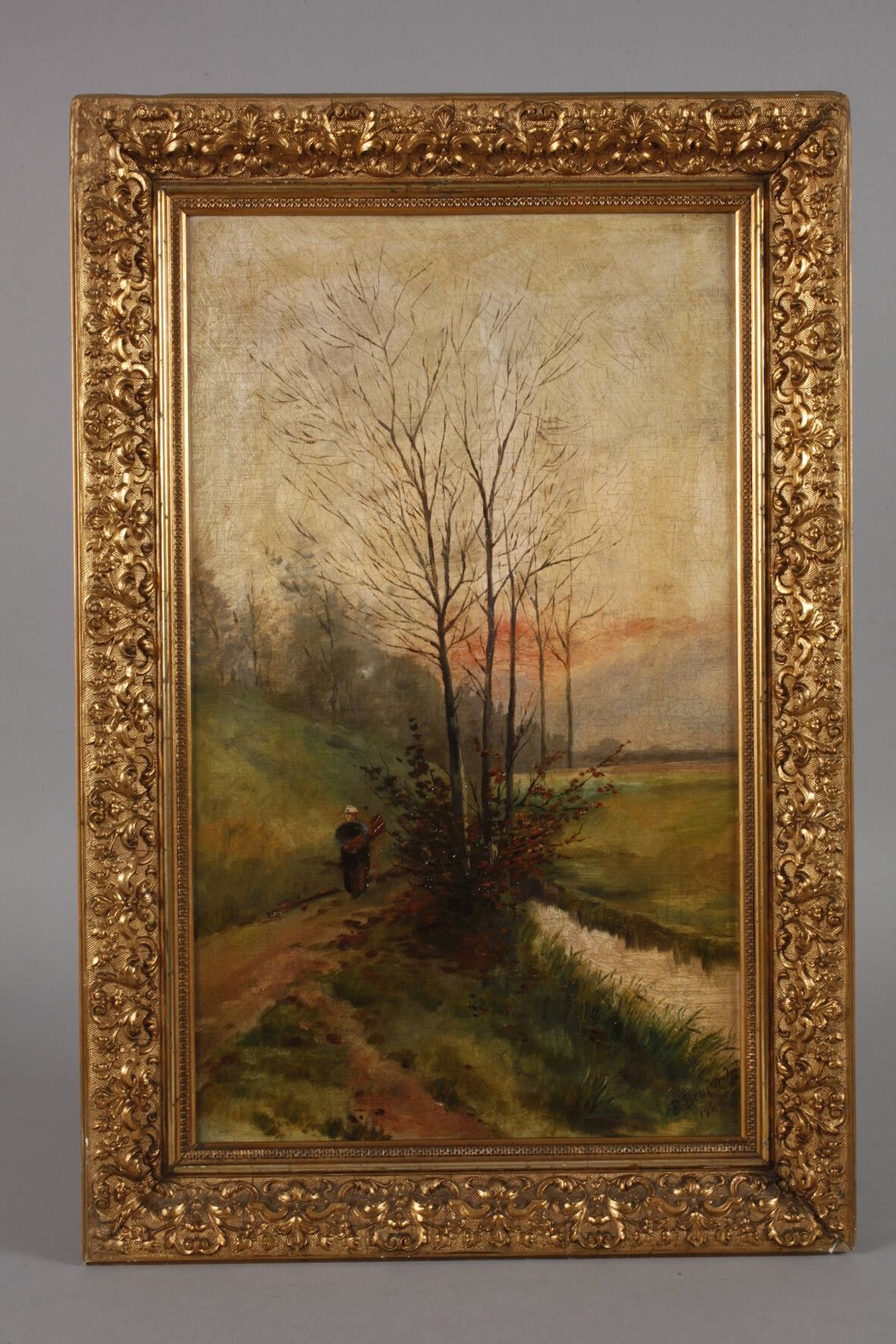 B. Benjamin, Paar impressionistische Landschaftensommerliche und winterliche Landschaften mit - Bild 2 aus 9