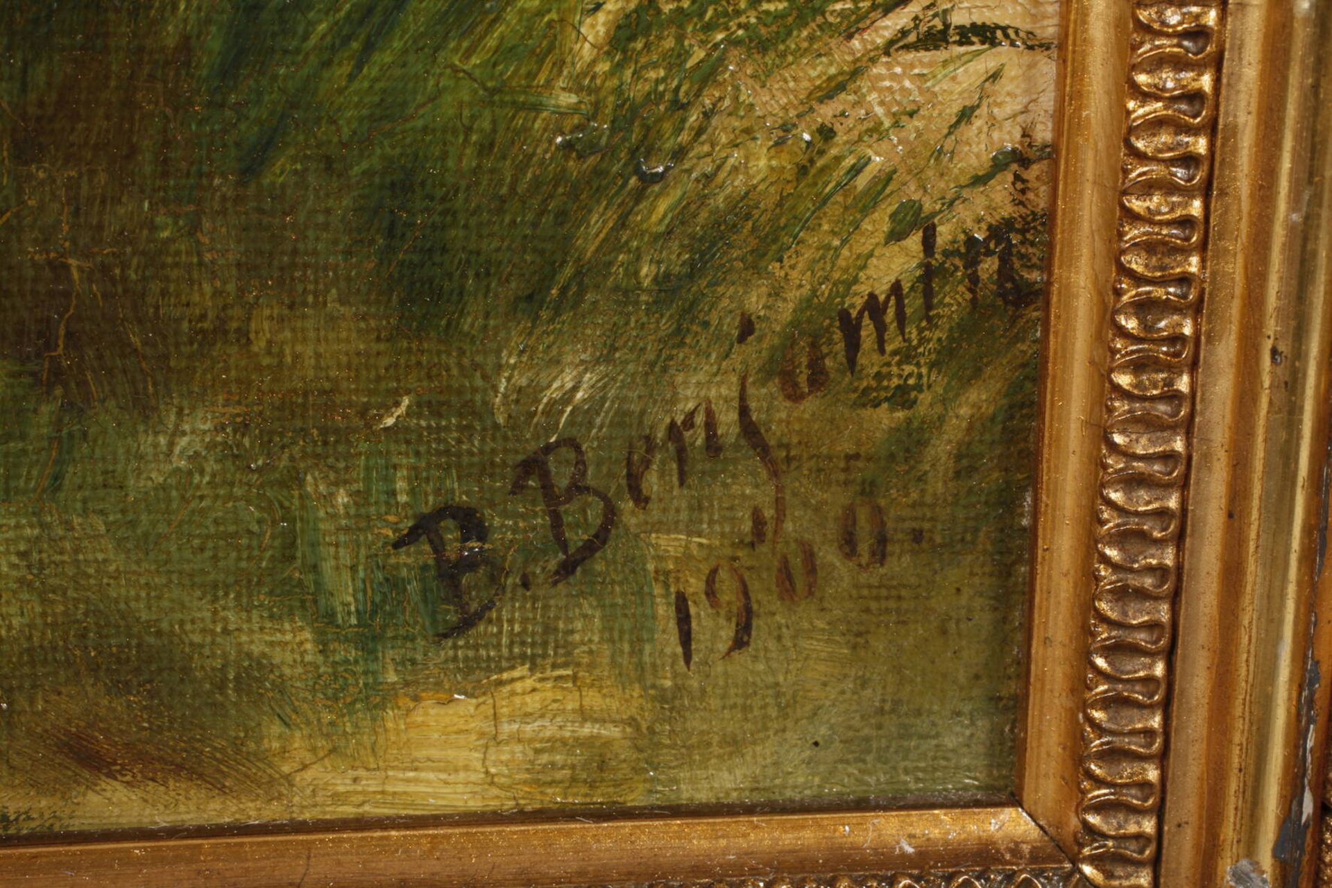 B. Benjamin, Paar impressionistische Landschaftensommerliche und winterliche Landschaften mit - Bild 3 aus 9