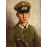 H. Krane, SoldatenportraitBrustbildnis eines jungen Mannes des 15. Regiments (wohl 15. Infantrie-