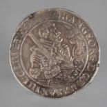 Taler Sachsen 1638Johann Georg I., kleine Schrötlingsfehler, ss, G ca. 28,9 g.