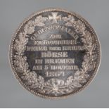 Gedenktaler Börse Bremen 1864"Gedenkthaler zur Eröffnungsfeier der neuen Börse in Bremen am 5.