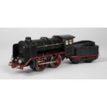 Märklin Schlepptenderlok R920Bauzeit 1937, gemarkt und bezeichnet, Blech handlackiert, schwarz, Spur