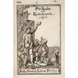 Wilhelm Claudius, attr., IllustrationszeichnungKinder um einen Herrn mit Buch herumtollend,