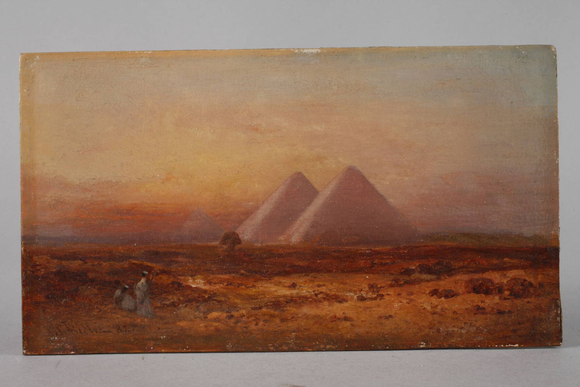Bernhard Fiedler, Die Pyramiden von Gizehstimmungsvolle Darstellung der drei größten Pyramiden der - Bild 2 aus 6