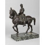 nach Andrea del Verrochio, Reiterstandbild des Bartolomeo Colleonium 1880, Bronze dunkel