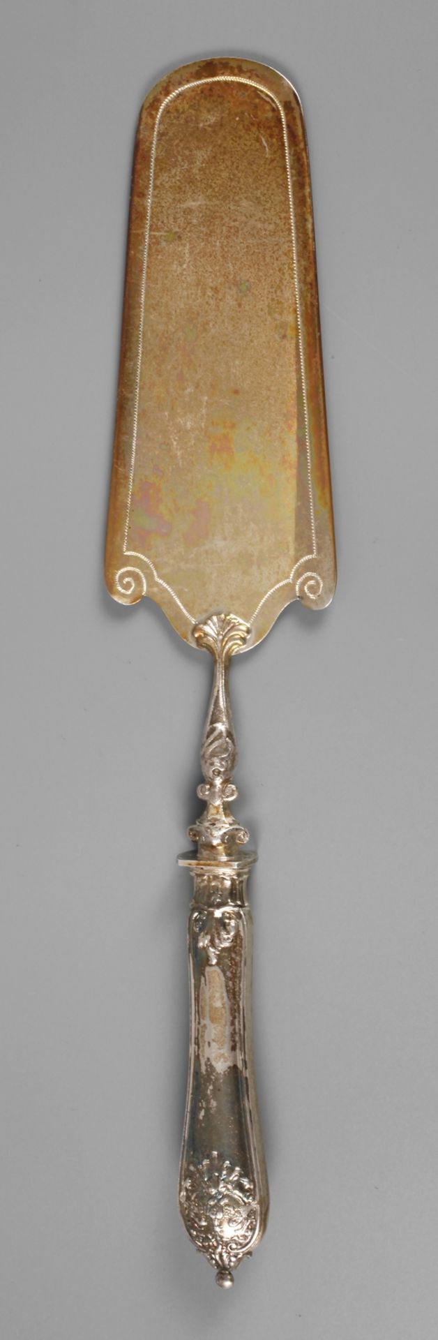 Silber Tortenheber aus dem Besitz Kaiser Wilhelm II. von Preußendatiert 1900, Silberstempel
