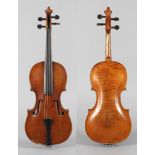 Violineinnen auf Klebezettel bezeichnet Ignatio Bentze in Italia a Croemona 1797, geteilter, eng
