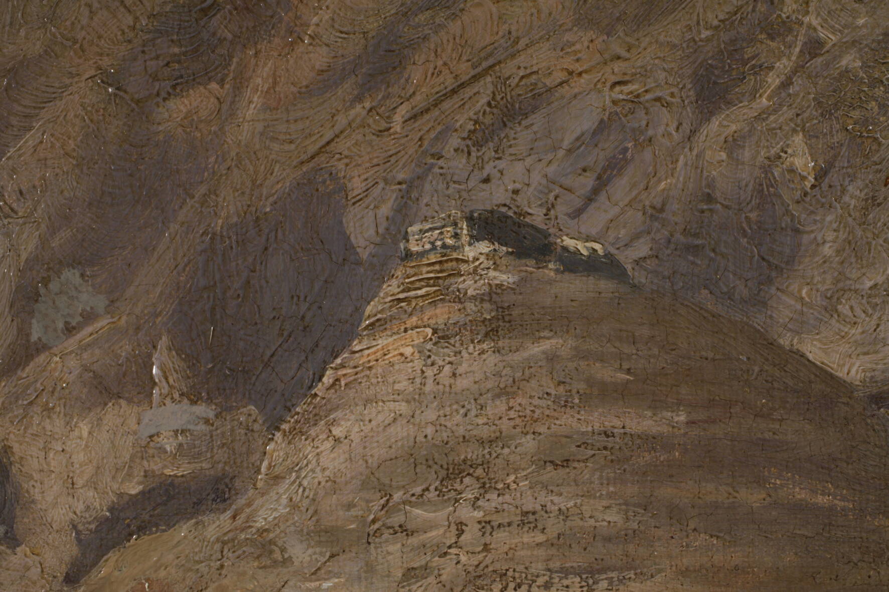 Maria von Keudell, Griechische Küstenlandschaftkarge Felseninsel mit Agaven und schwatzendem Paar - Image 7 of 11
