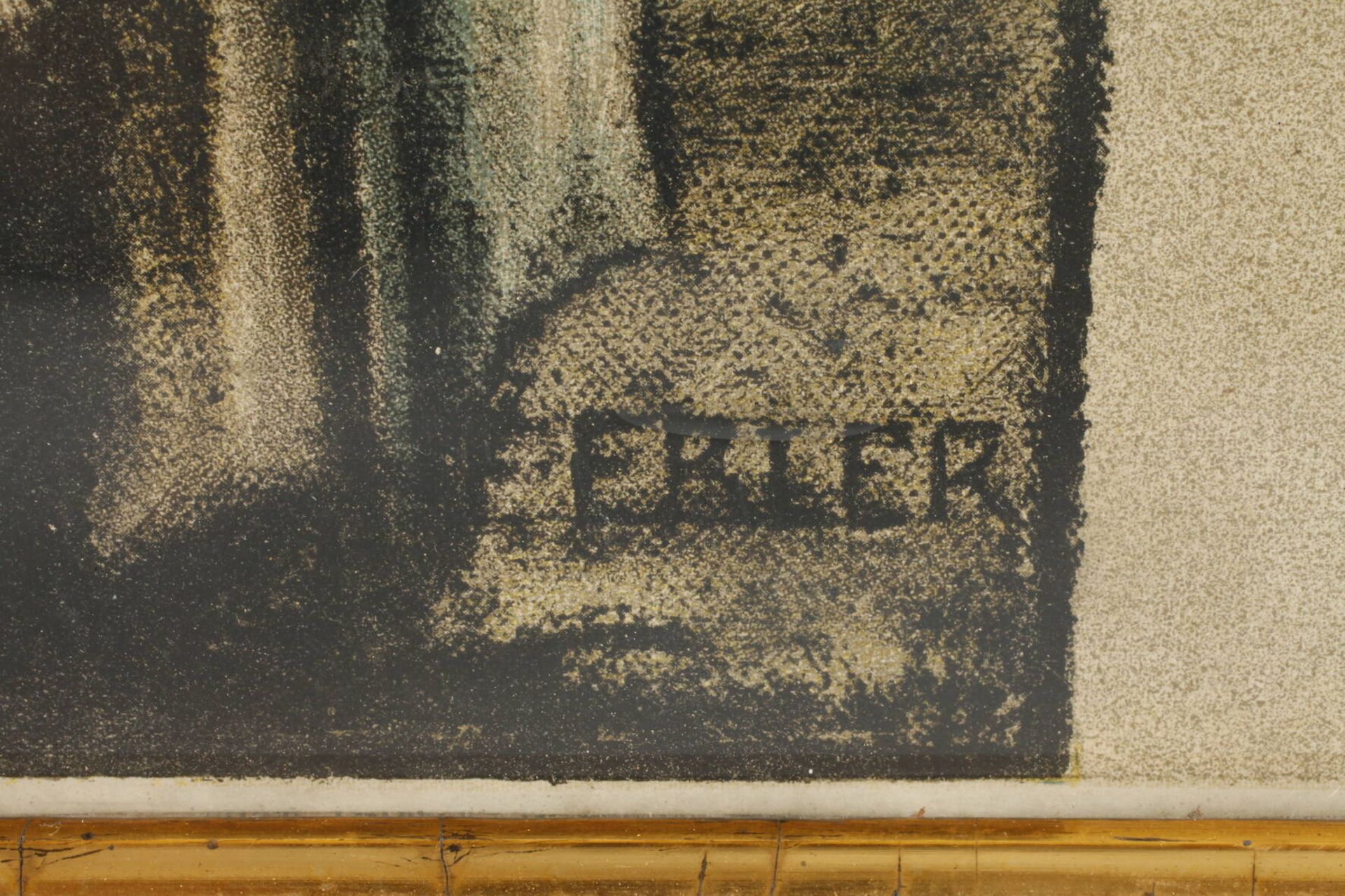 Fritz Erler, Soldaten-GedächtnisplakatDeutscher Soldat, das Grab eines Kameraden berührend, seitlich - Bild 3 aus 3