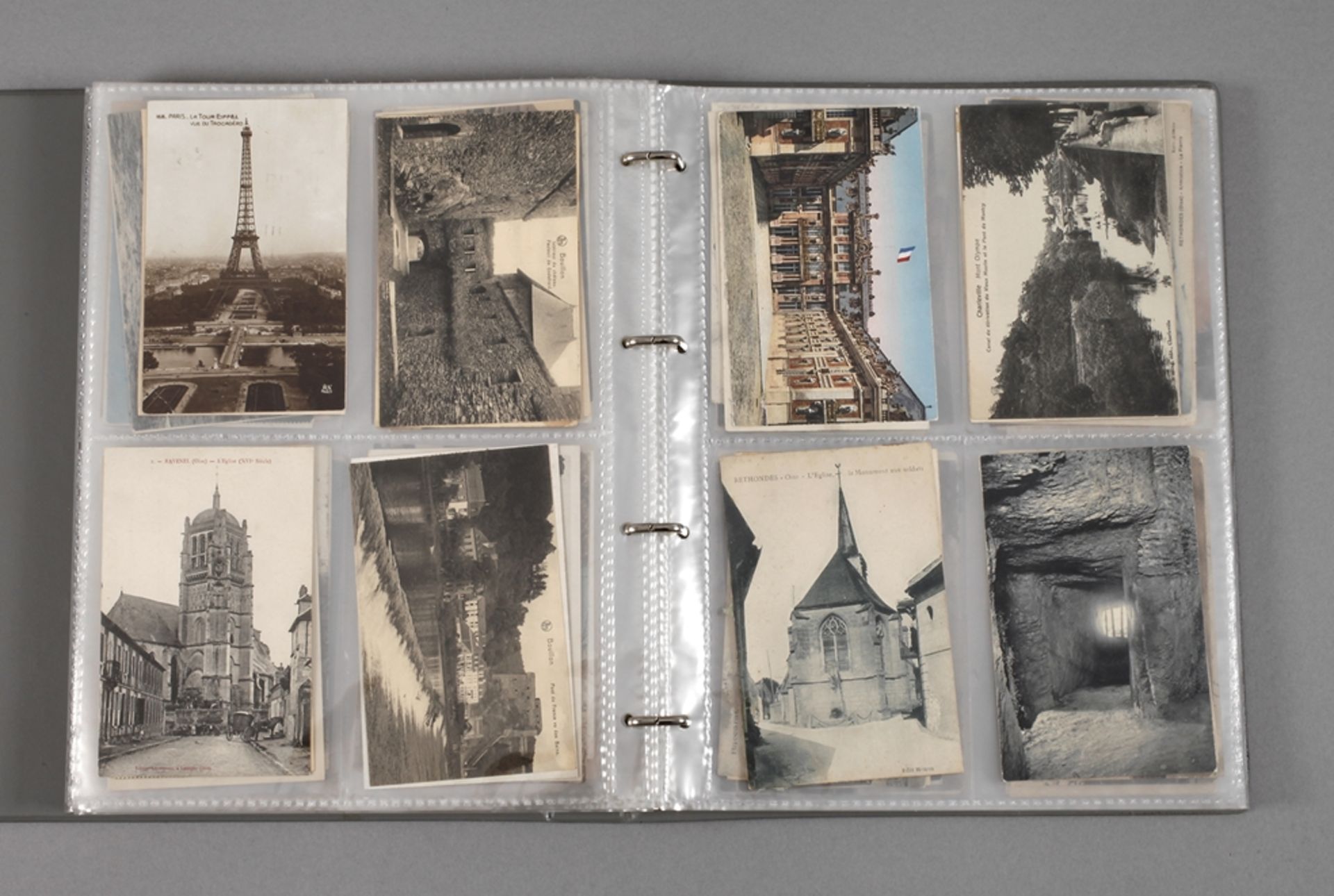 Sammlung Ansichtskartenvor 1945, ca. 260 vorwiegend topographische Ansichtskarten Frankreich,