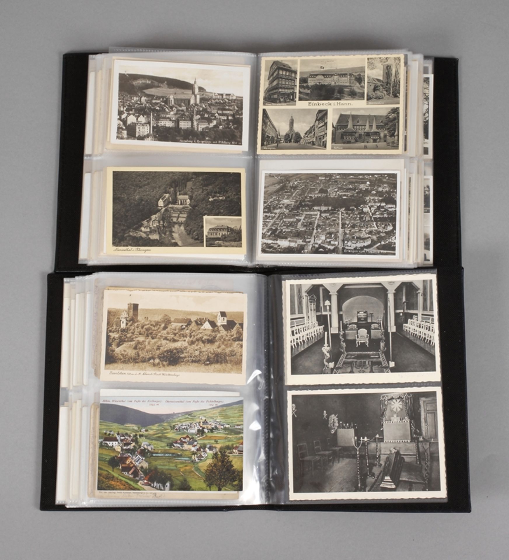 Sammlung Ansichtskartenvor 1945, ca. 190 topographische Ansichtskarten, meist Deutschland um 1930,