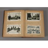 Ansichtskartenalbum WeltausstellungParis 1931, ca. 240 Ansichtskarten in Album der Zeit, Maße ca.