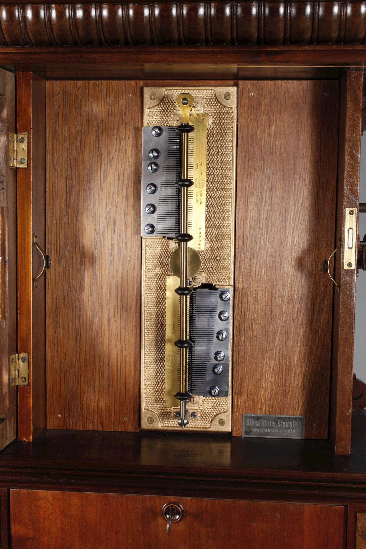 Historischer Musikautomat Symphonionum 1895, Modell Symphonion Nr. 120U, Hersteller Lochmannsche - Bild 5 aus 8