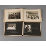 Zwei Fotoalben um 1930ein Reisefotoalbum Süddeutschland mit montierten Postkarten und