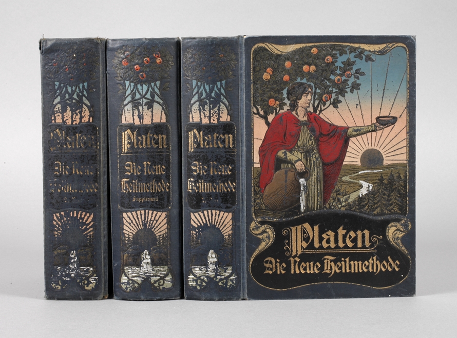 Platen, Die neue Heilmethode2. Bde. plus Supplement-Band, Verlagshaus Bong & Co., etwa 38. Aufl.