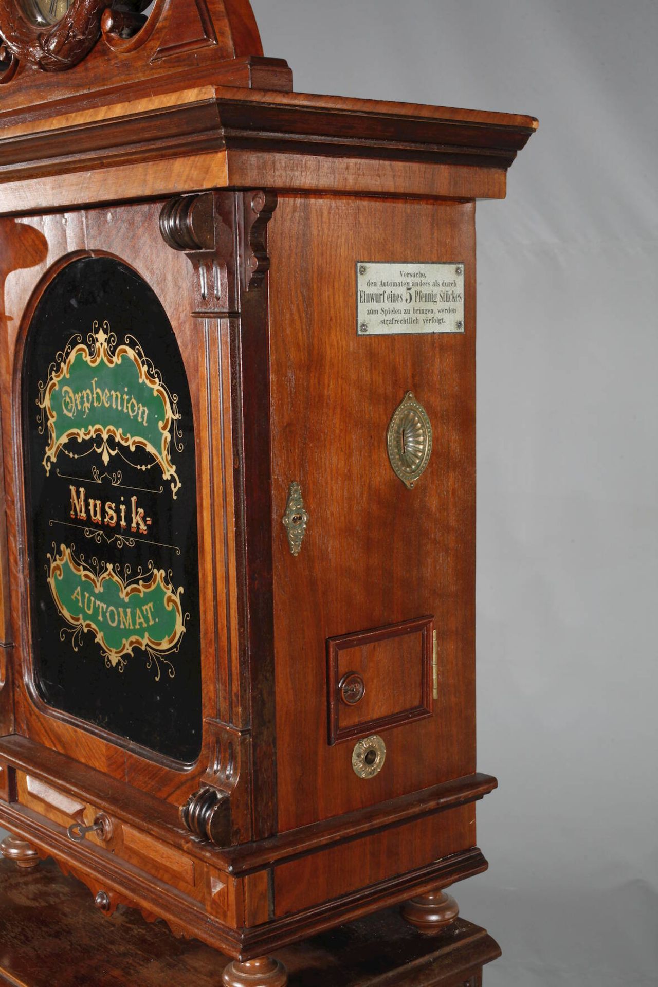 Historischer Musikautomat Orphenionum 1895, Modell Orphenion Nr. 92U, Hersteller Bruno Rückert - Bild 8 aus 9
