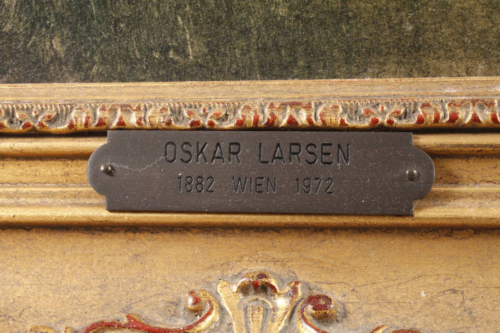 Prof. Oskar Larsen, Mädchenparadiessommerliche Landschaft mit zahlreichen, teils unbekleideten - Bild 4 aus 8