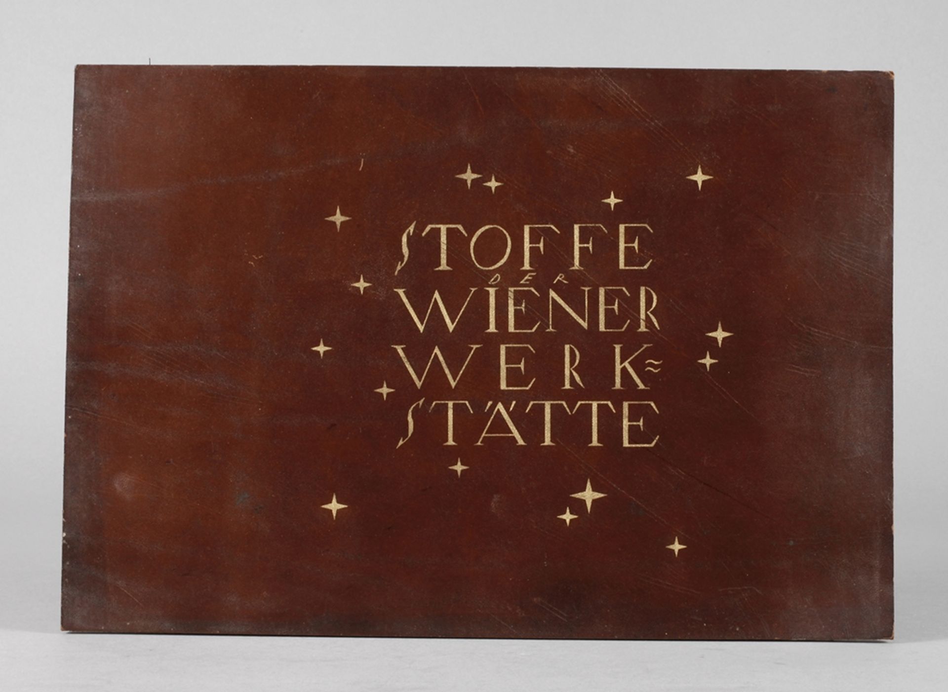 Firmenschild Wiener WerkstätteEntwurf Dagobert Peche, um 1915, für die Stoffe der Wiener Werkstätte,