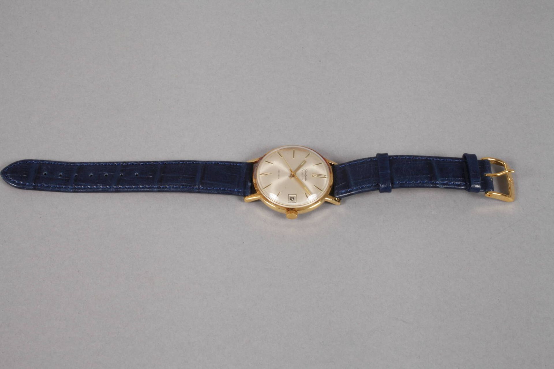 Herrenarmbanduhr Glashütte1960er Jahre, Modell Automat, Werk mit 23 Steinen, schlichtes Ziffernblatt - Image 2 of 3