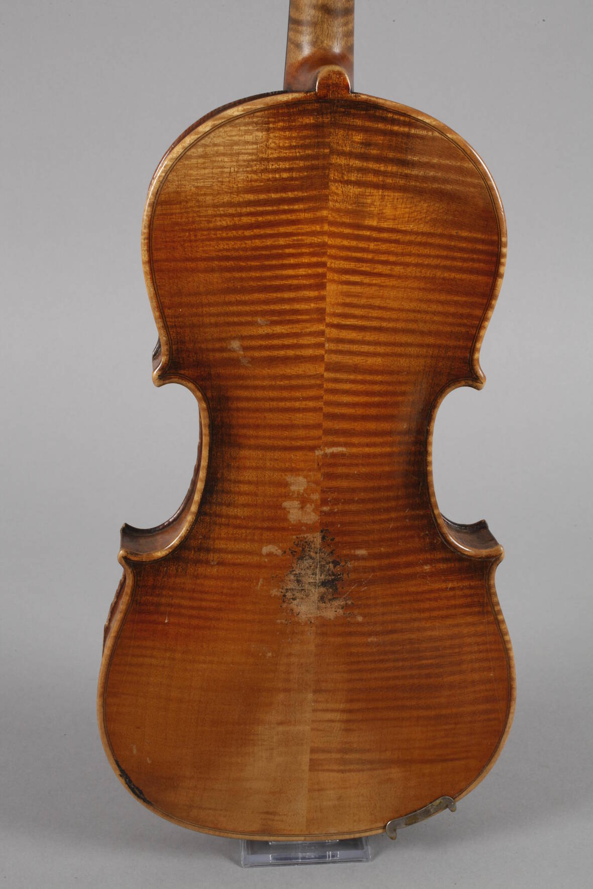 Violineum 1900, innen mit Modellzettel Antonius Stradivarius, geteilter, eng geflammter Boden in - Image 3 of 7