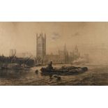 Alfred L. Brunet-Debaines, Blick auf WestminsterBlick über die Themse auf Palace of Westminster