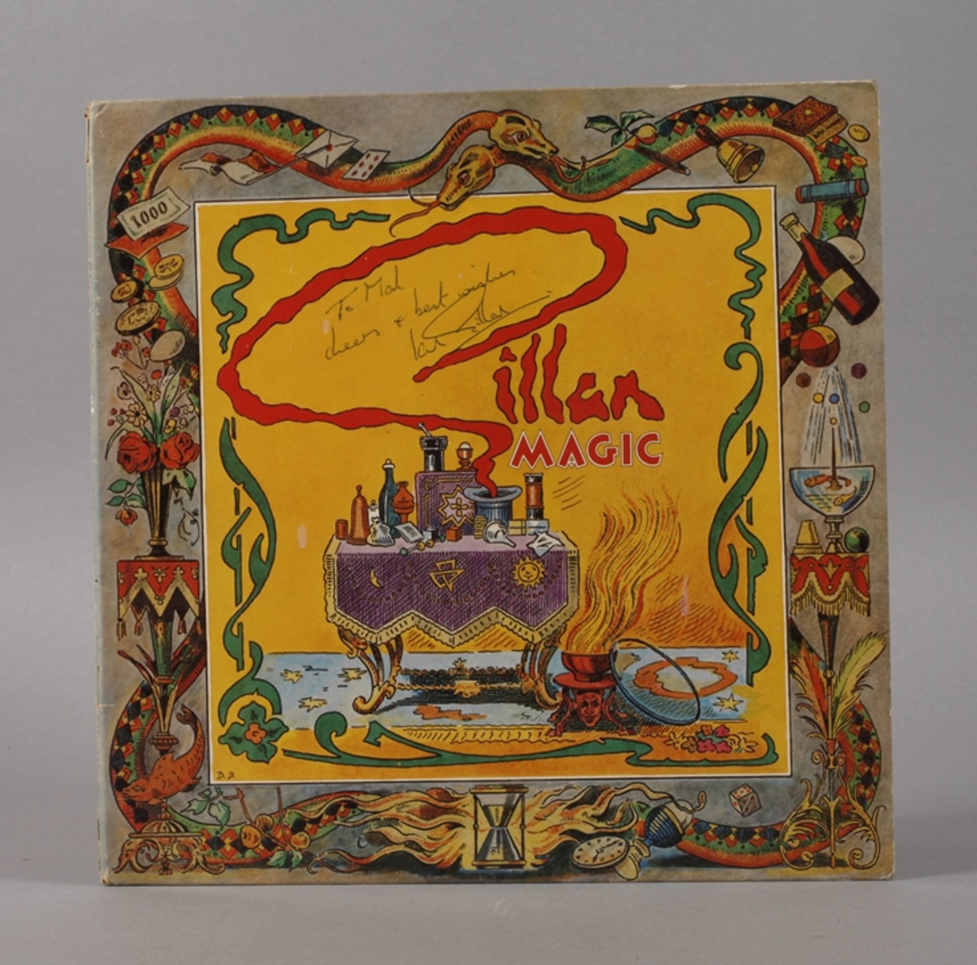 Handsignierte LP Gillan ""Magic""erschienen 1982, mit Dedikation und Autograph von Ian Gillan, "