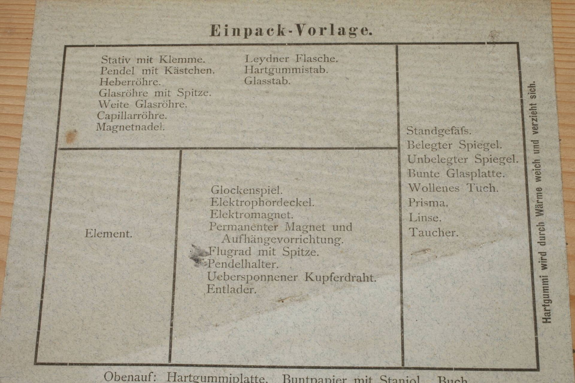 Experimentierkastenum 1900, auf dem Deckel bezeichnet Experimentierkasten Meiser & Mertig Dresden, - Bild 3 aus 4