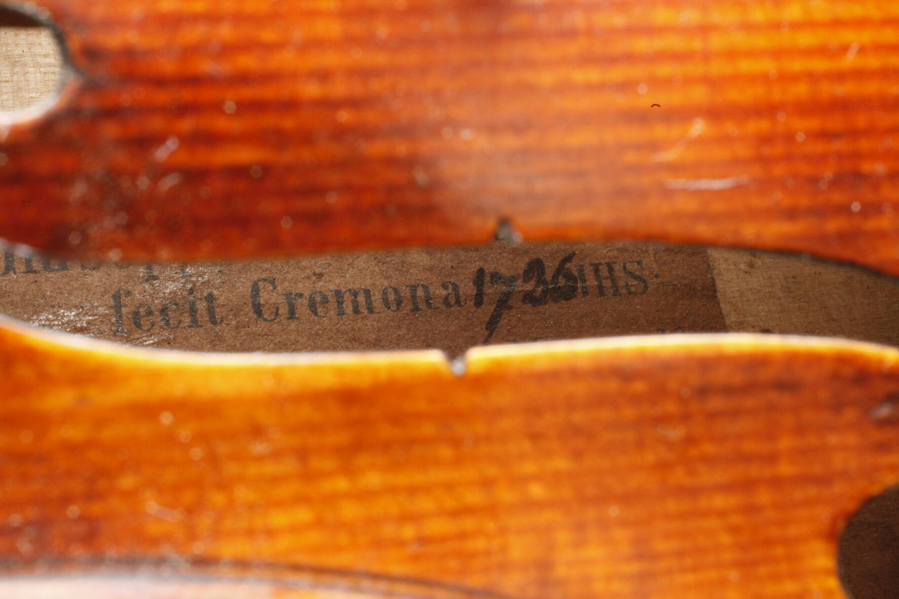 Violine im Etui1930er Jahre, auf Klebezettel bezeichnet Giuseppe Guanerius fecit Cremona 1736, - Image 9 of 10