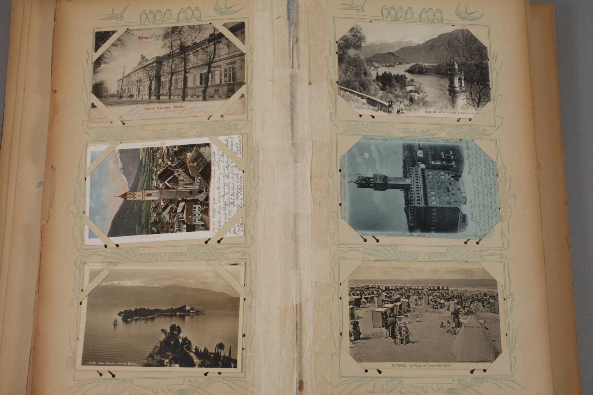 Ansichtskartenalbum Europavor 1945, ca. 420 topographische Ansichtskarten, viel Italien, auch - Image 5 of 11