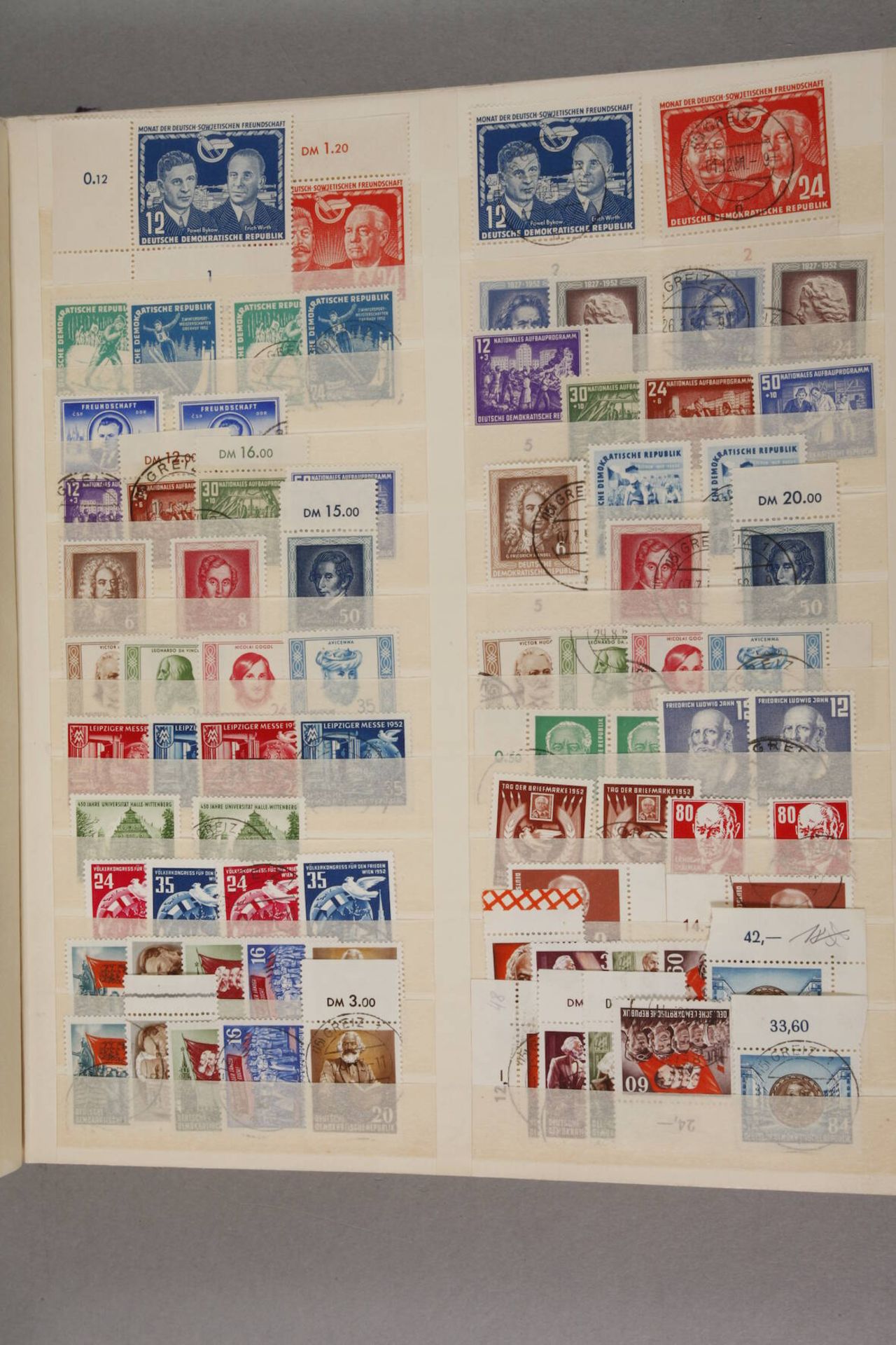 Briefmarkennachlass AD bis DDRzwei große Schaubeksteckalben mit AD, DR mit Infla-Anteil, Alliierte - Image 4 of 5