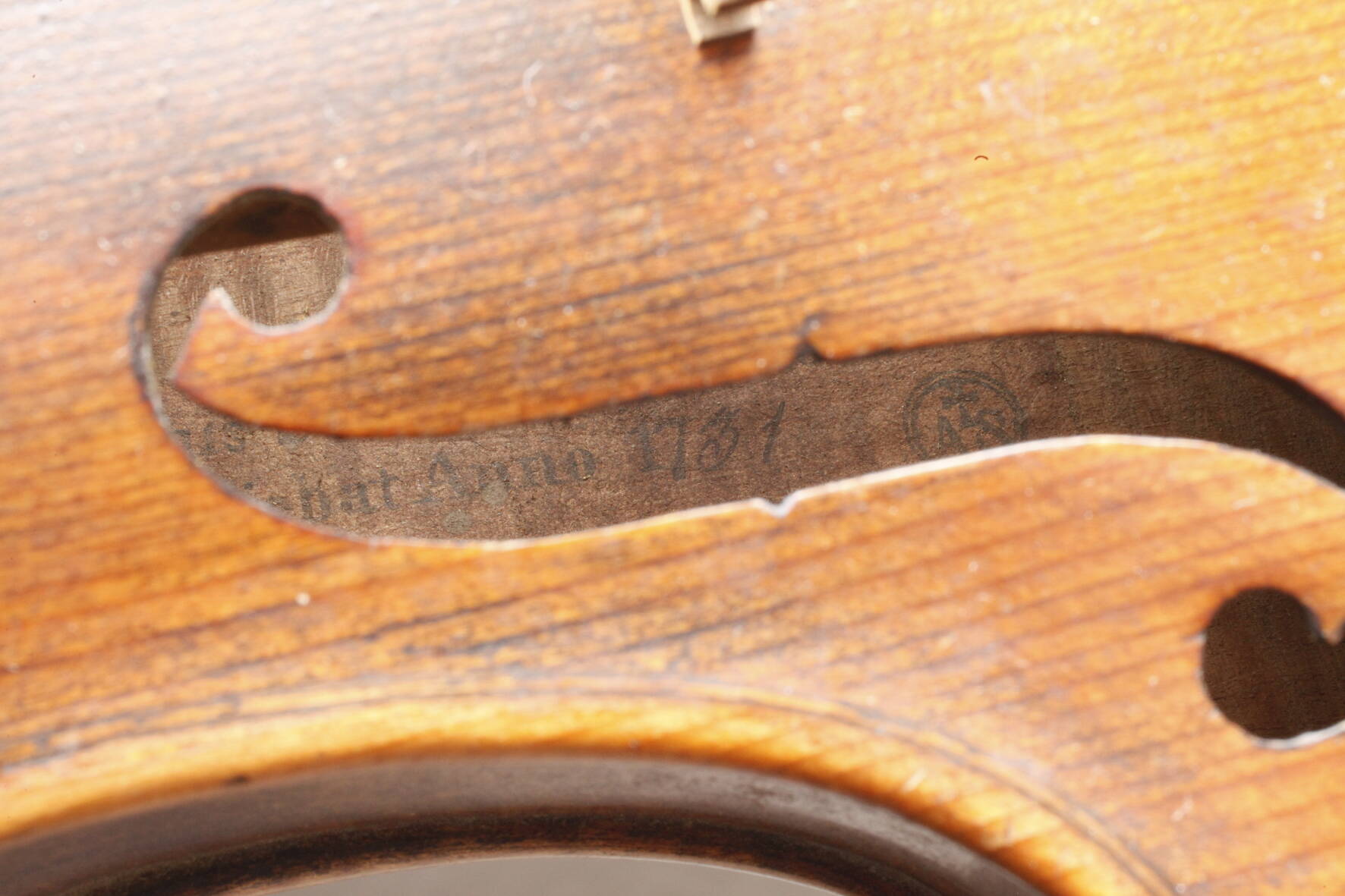 Violineum 1900, innen mit Modellzettel Antonius Stradivarius, geteilter, eng geflammter Boden in - Image 7 of 7