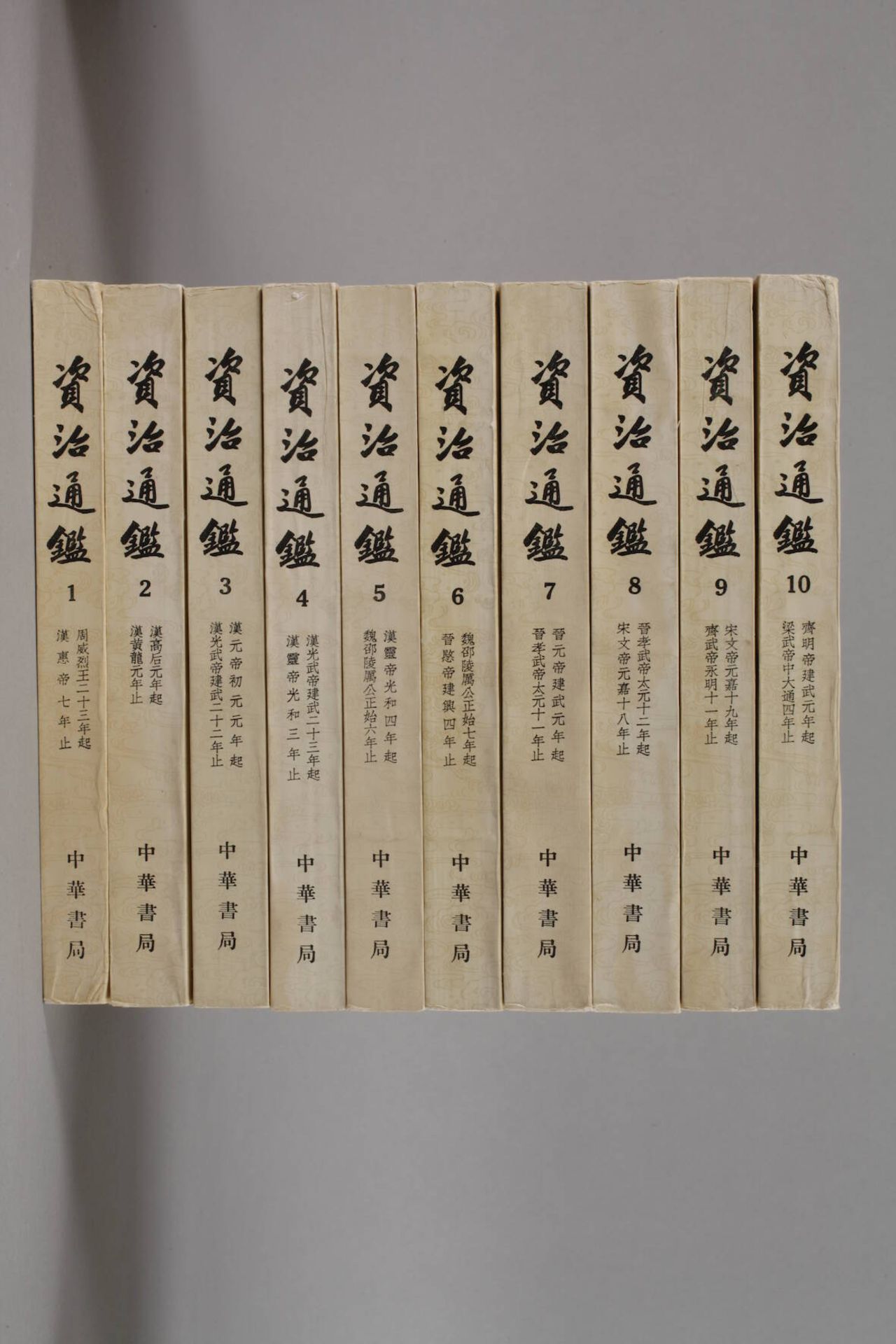 Konvolut klassische chinesische Schriftenkomplette Ausgabe 1976, "Zi Zhi Tongqian" in 20. Bänden und - Bild 2 aus 7