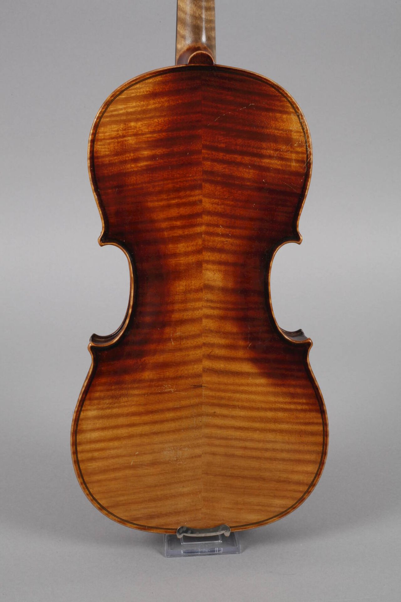 Violine im Etui1930er Jahre, innen mit Modellzettel bezeichnet Jacobus Stainer in Absam 1665, - Image 3 of 9