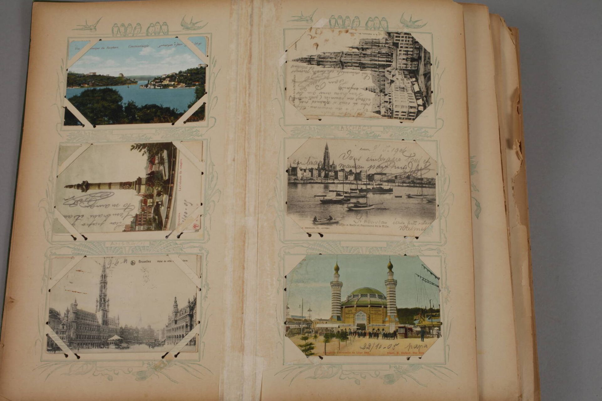 Ansichtskartenalbum Europavor 1945, ca. 420 topographische Ansichtskarten, viel Italien, auch - Image 2 of 11