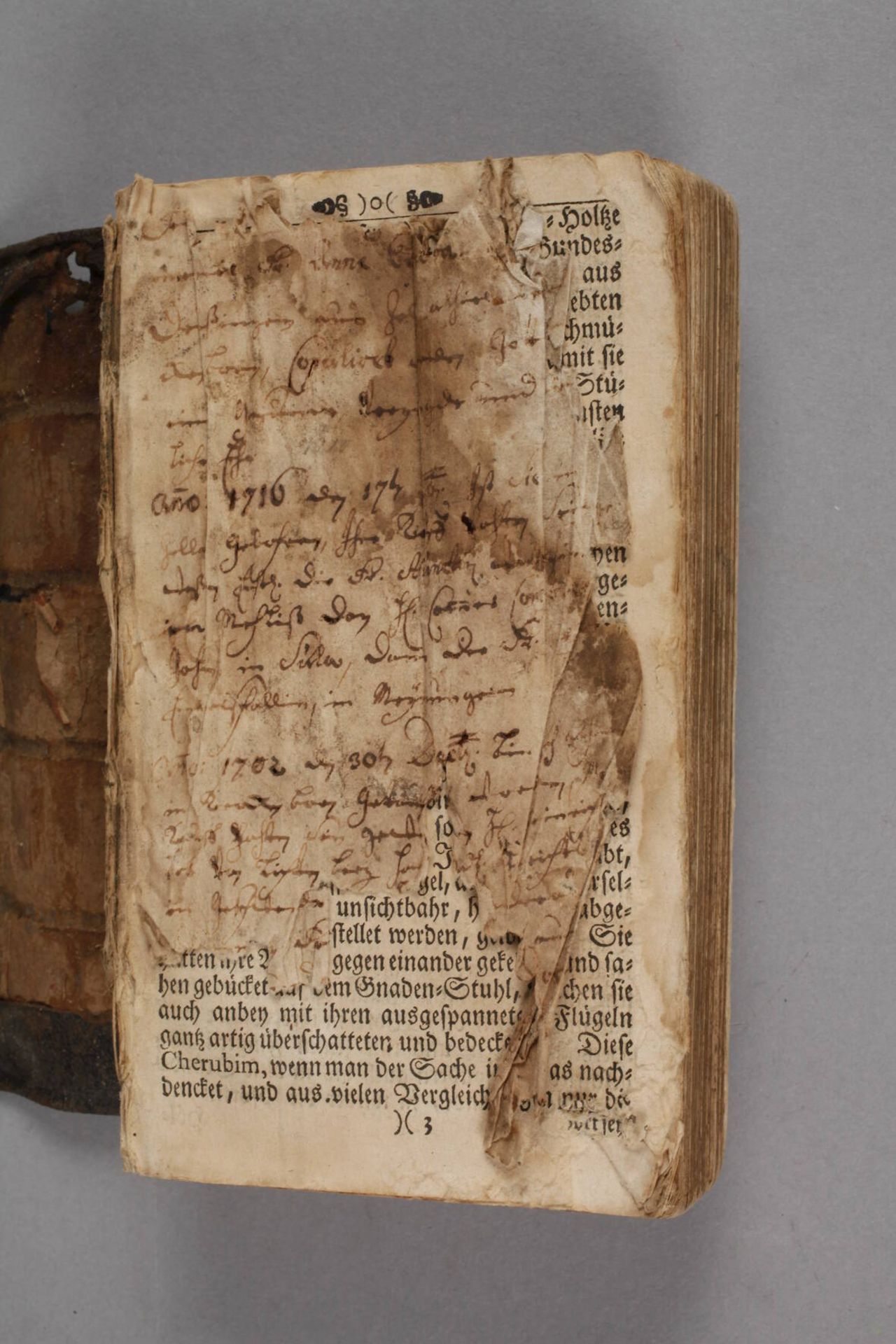 Kleine Bibel 1733Titelseite des Alten Testaments nicht erhalten, Neues Testament Lemgo bei Meyers - Image 2 of 3