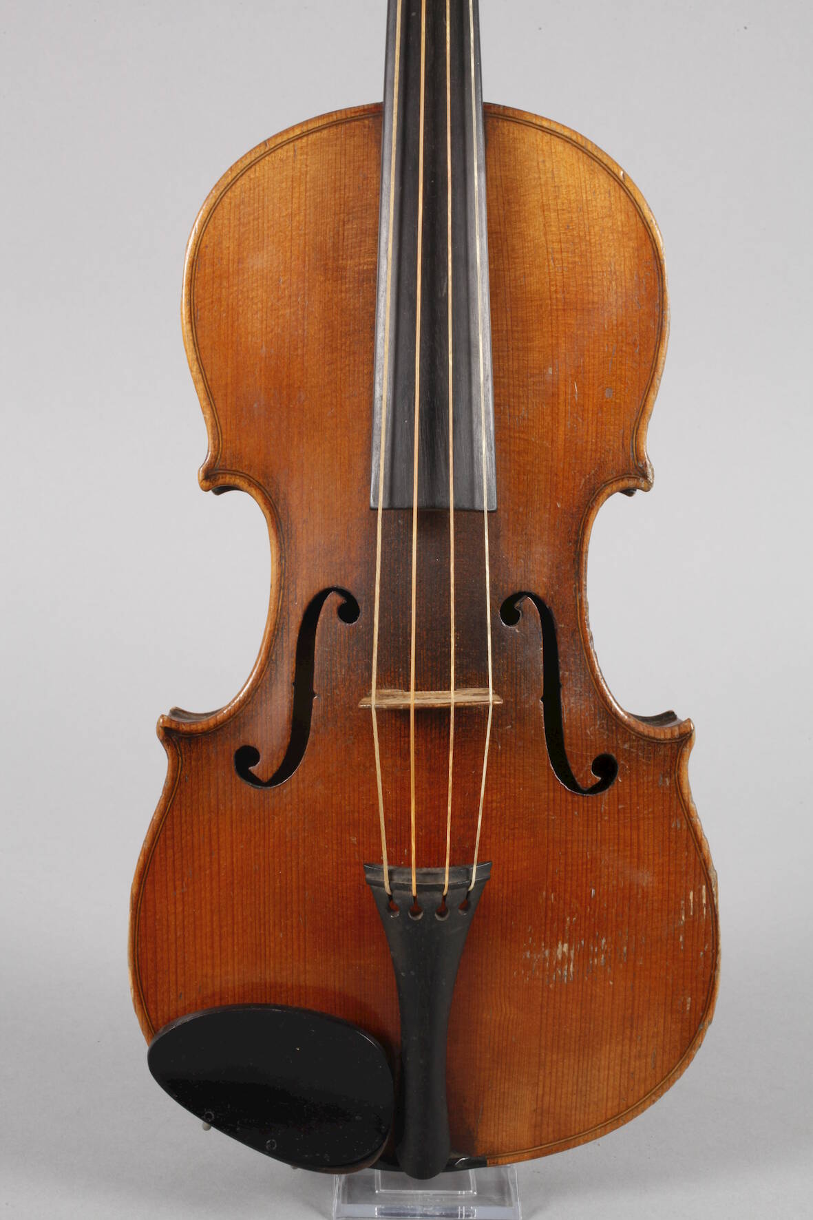 Violineum 1900, innen mit Modellzettel Antonius Stradivarius, geteilter, eng geflammter Boden in - Image 2 of 7