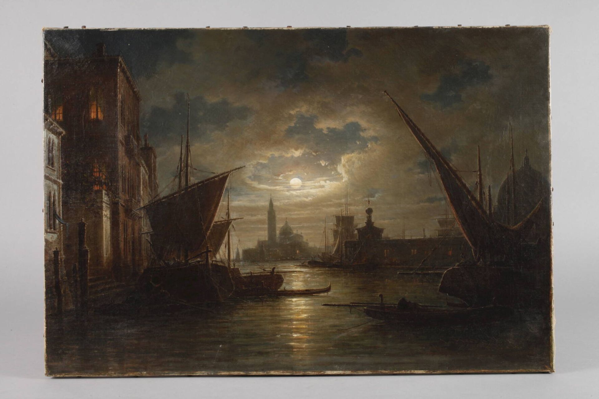 Ludwig Mecklenburg, Mondnacht in VenedigNocturne am Canal Grande, der seit dem Barock vornehmlich in - Bild 3 aus 13