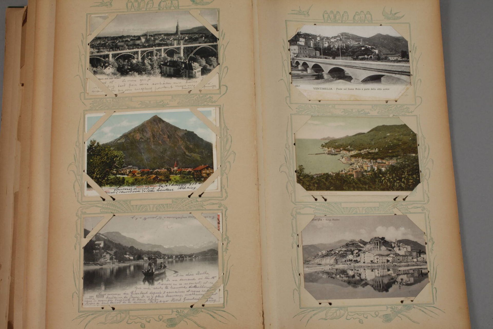 Ansichtskartenalbum Europavor 1945, ca. 420 topographische Ansichtskarten, viel Italien, auch - Image 10 of 11