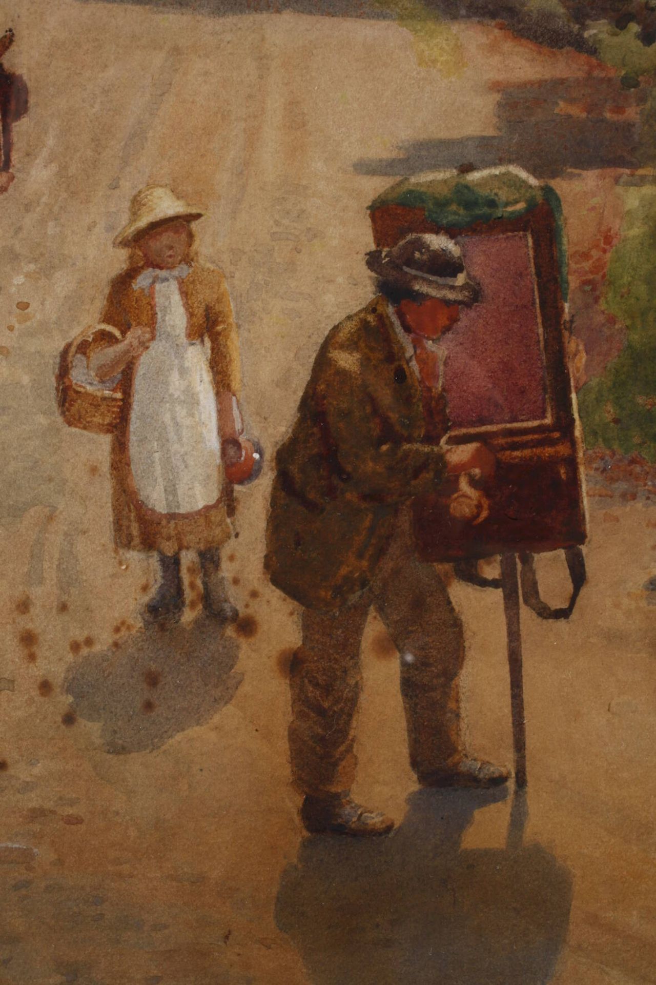 Walter Langley, Der Fotograf kommtFotograf beim Aufbau seines Apparates, beobachtet von der - Bild 4 aus 9