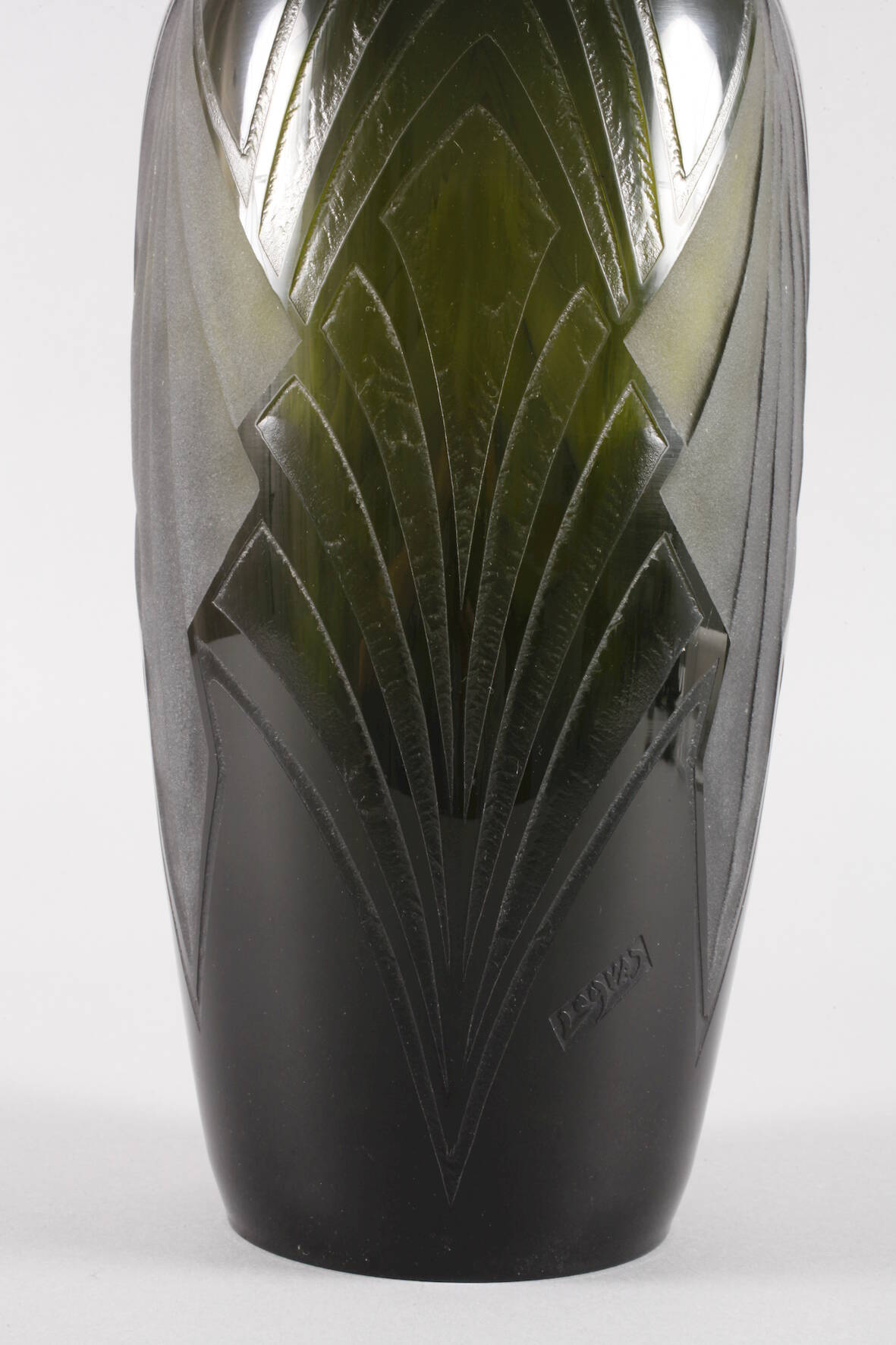 Legras große Vase Art découm 1925, Verreries de St. Denis et de Pantin Réunies, Legras & Cie., - Image 3 of 4