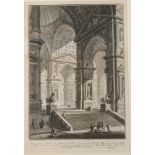 Giovanni Battista Piranesi, "Galleria grande..."prachtvolle überwölbte Eingangshalle mit
