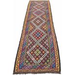 Varamin Shah-Savan kilim, tribal rug. Iran. Antique, around 1900.